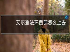 艾尔登法环西部怎么上去