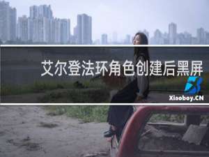 艾尔登法环角色创建后黑屏
