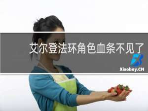艾尔登法环角色血条不见了