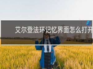 艾尔登法环记忆界面怎么打开