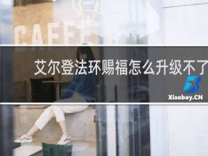 艾尔登法环赐福怎么升级不了