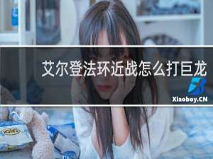 艾尔登法环近战怎么打巨龙