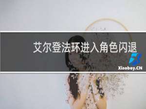 艾尔登法环进入角色闪退