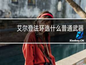 艾尔登法环选什么普通武器
