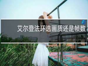 艾尔登法环选画质还是帧数
