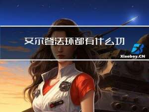 艾尔登法环都有什么功能