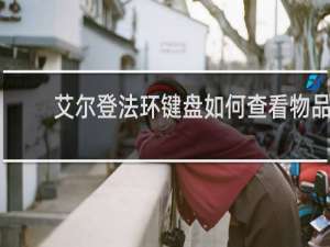 艾尔登法环键盘如何查看物品