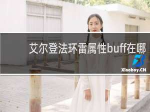 艾尔登法环雷属性buff在哪