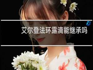 艾尔登法环露滴能继承吗