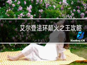 艾尔登法环颠火之王攻略