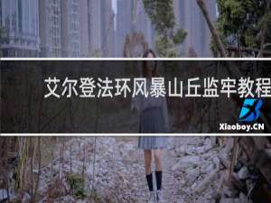 艾尔登法环风暴山丘监牢教程