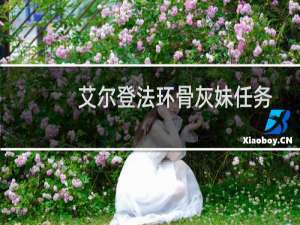 艾尔登法环骨灰妹任务