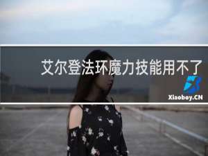 艾尔登法环魔力技能用不了