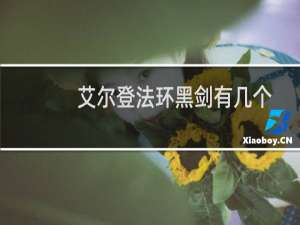 艾尔登法环黑剑有几个