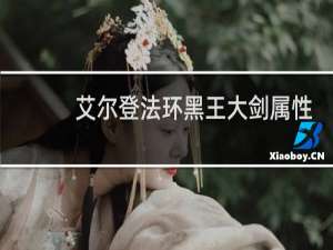 艾尔登法环黑王大剑属性