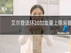 艾尔登法环 加血量上限装备