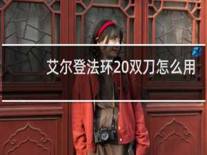 艾尔登法环 双刀怎么用