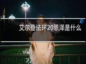 艾尔登法环 恩泽是什么