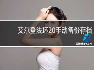 艾尔登法环 手动备份存档