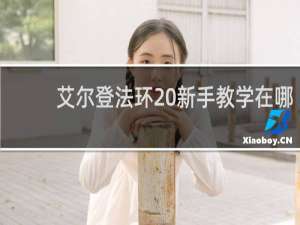 艾尔登法环 新手教学在哪