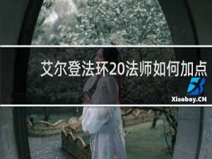 艾尔登法环 法师如何加点