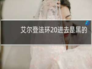 艾尔登法环 进去是黑的