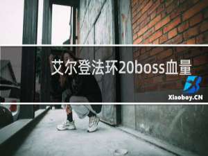 艾尔登法环 boss血量
