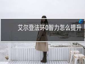 艾尔登法环0智力怎么提升