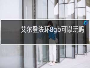 艾尔登法环8gb可以玩吗