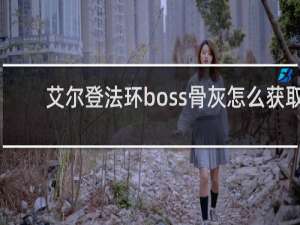 艾尔登法环boss骨灰怎么获取