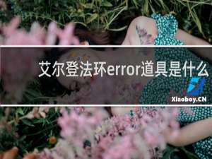 艾尔登法环error道具是什么