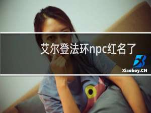 艾尔登法环npc红名了