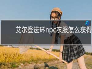 艾尔登法环npc衣服怎么获得
