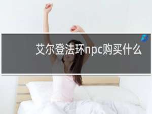 艾尔登法环npc购买什么