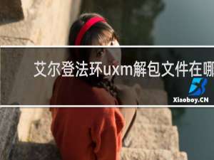 艾尔登法环uxm解包文件在哪