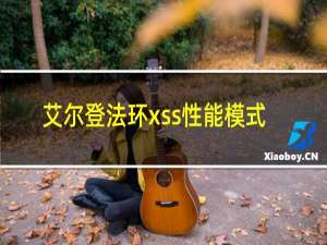 艾尔登法环xss性能模式