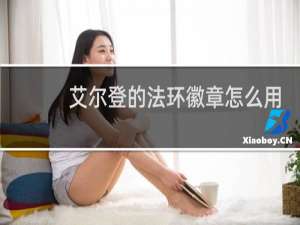 艾尔登的法环徽章怎么用