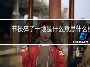 节操碎了一地是什么意思什么梗