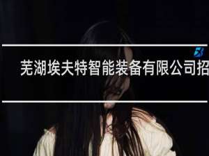 芜湖埃夫特智能装备有限公司招聘