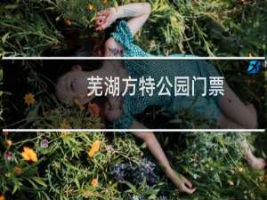 芜湖方特公园门票