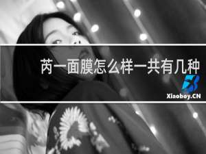 芮一面膜怎么样一共有几种