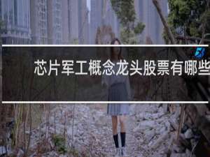 芯片军工概念龙头股票有哪些