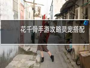 花千骨手游攻略灵宠搭配