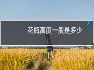 花瓶高度一般是多少