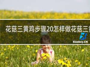 花菇三黄鸡步骤 怎样做花菇三黄鸡