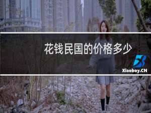 花钱民国的价格多少
