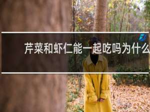 芹菜和虾仁能一起吃吗为什么