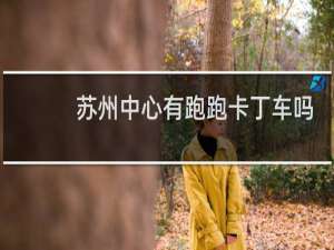 苏州中心有跑跑卡丁车吗
