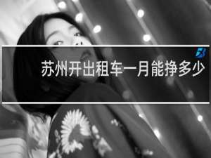 苏州开出租车一月能挣多少