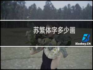 苏繁体字多少画